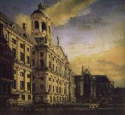 Jan van der Heyden City Hall and Plaza Sweden oil painting artist